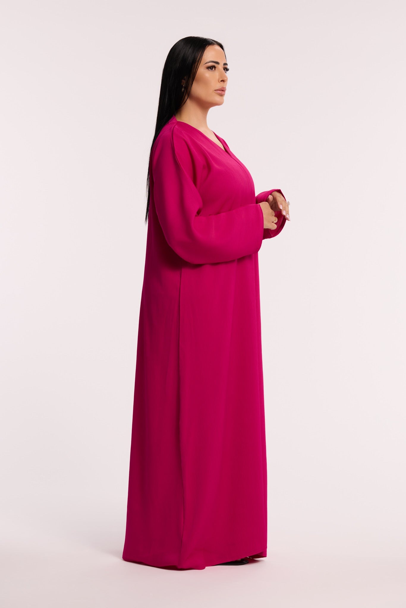 LD ESSENTIAL ABAYA - FUSHIA