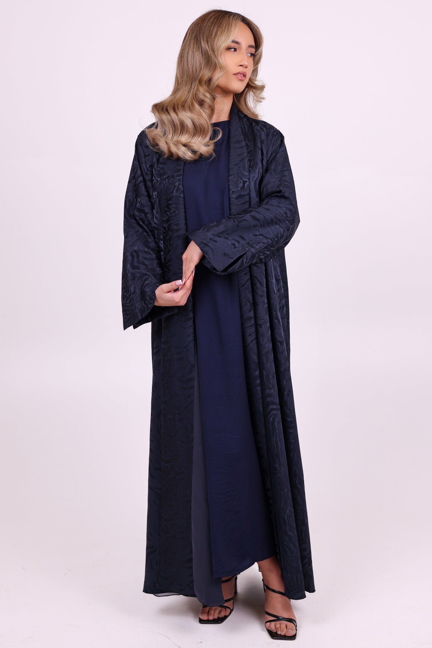 LD ABAYA LAYALI NAVY BLUE 2-PIECE SET