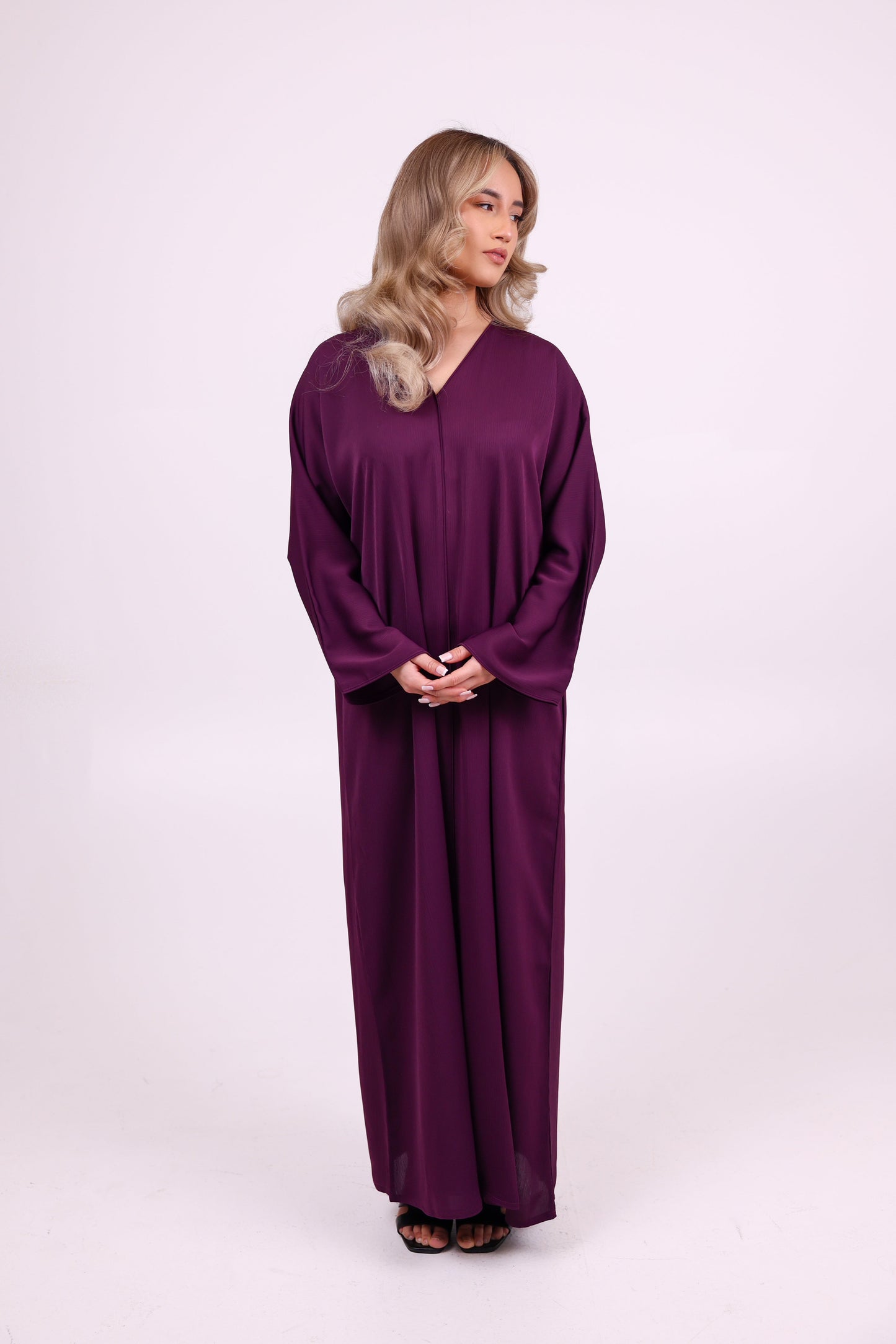 LD ESSENTIAL ABAYA PURPLE